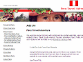 Peru, Travel Related Add URL Links