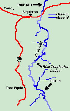 Pacuare River Map